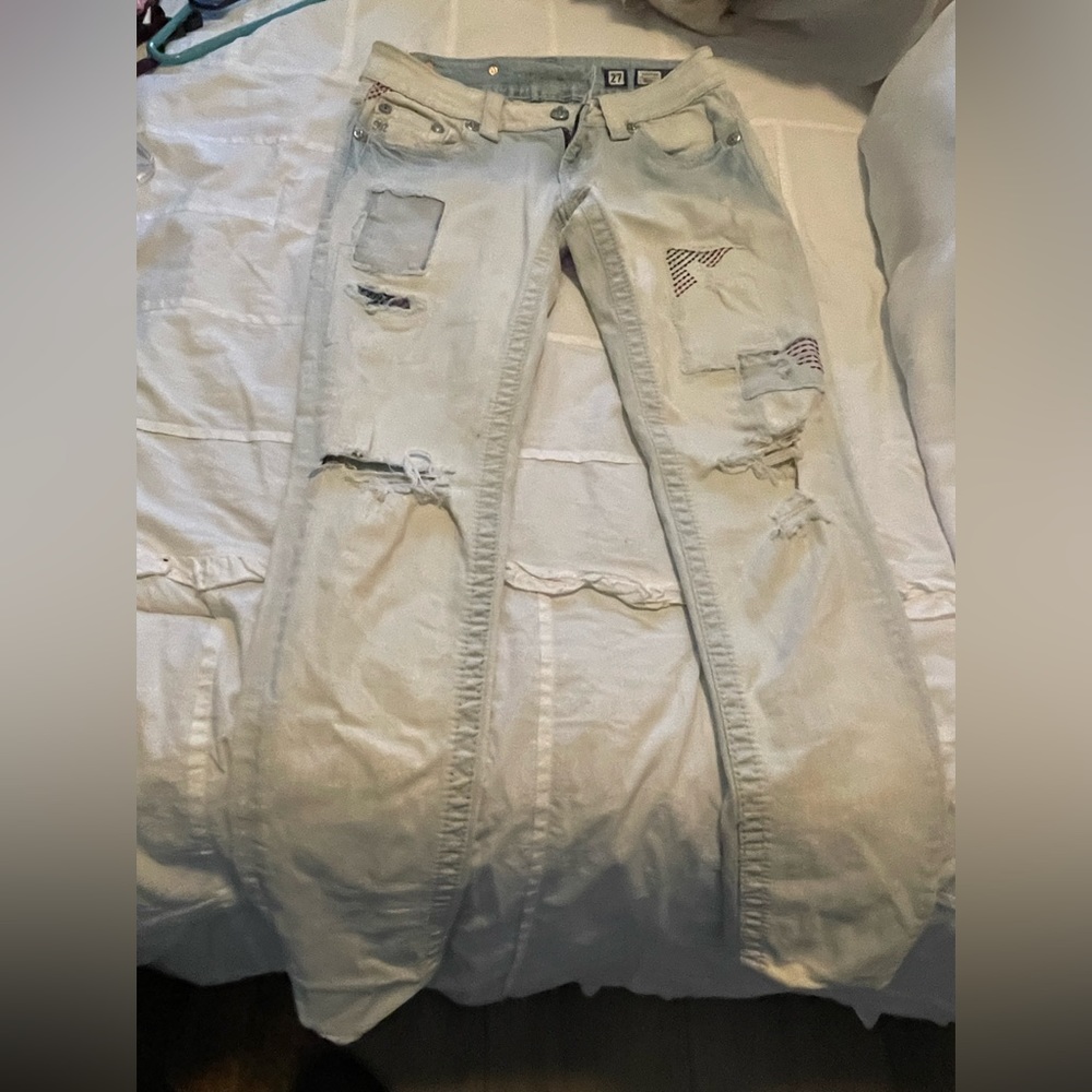 Light was jeans
